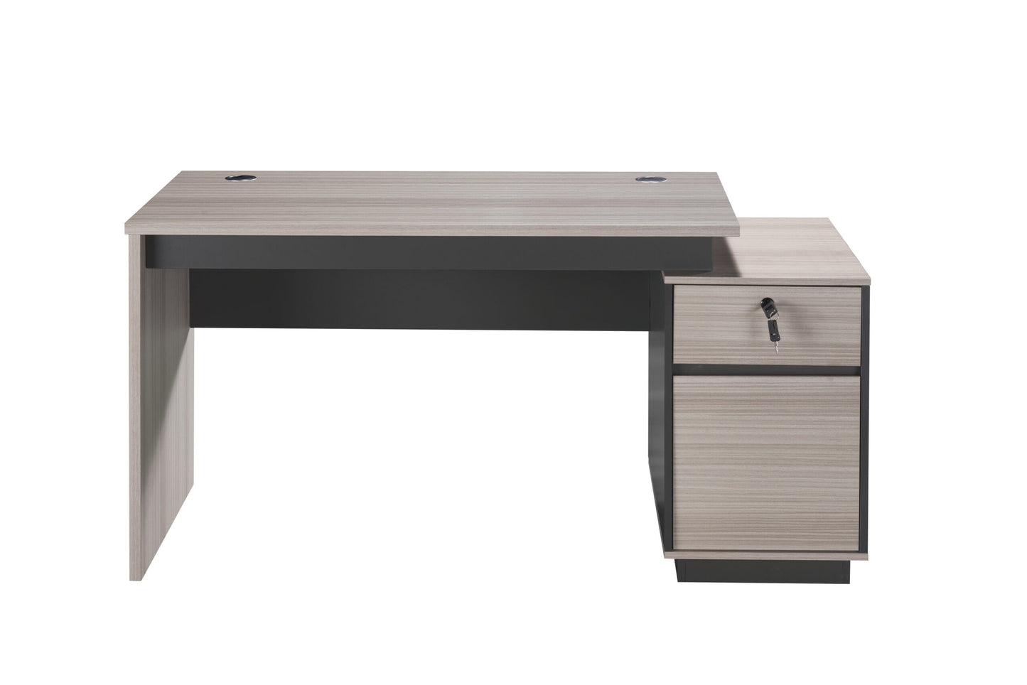 M324 Straight Desk with Pedestal