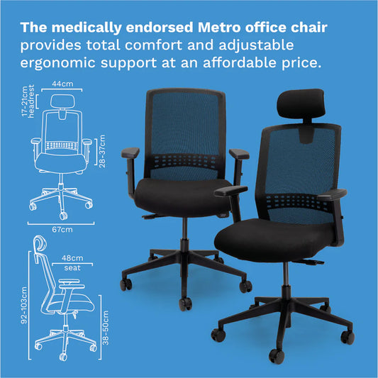 Metro High Back Ergonomic Office Chair